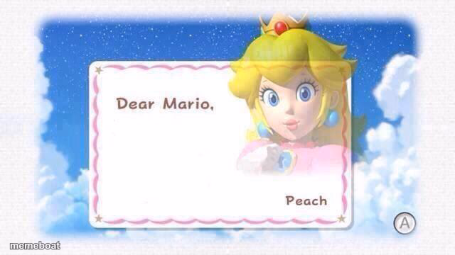 Dear Mario - meme generator image preview
