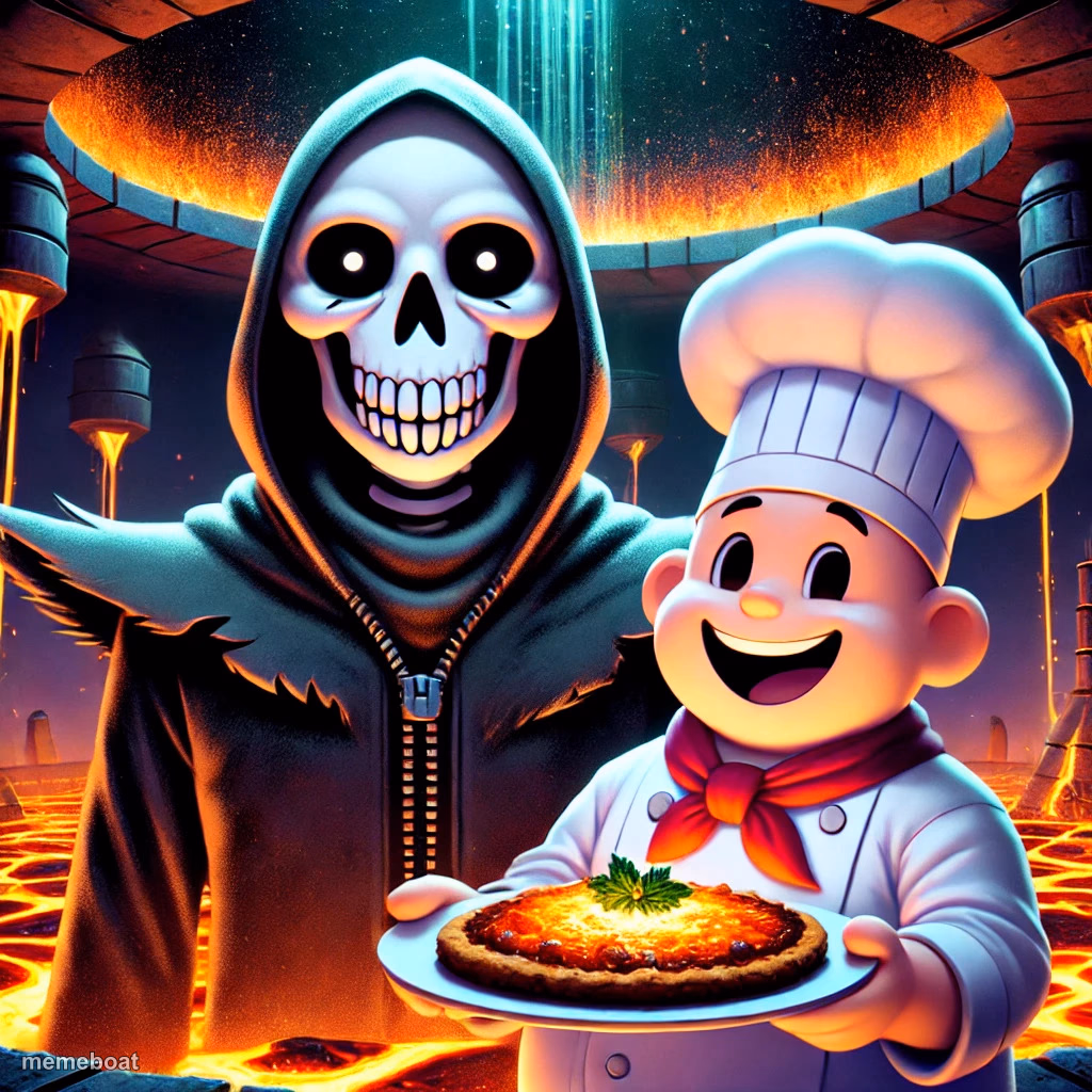 Death and The Smiling Man - meme generator image preview