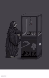 DEATH PLAYS CLAW GAME CELEBRITY DEATH
