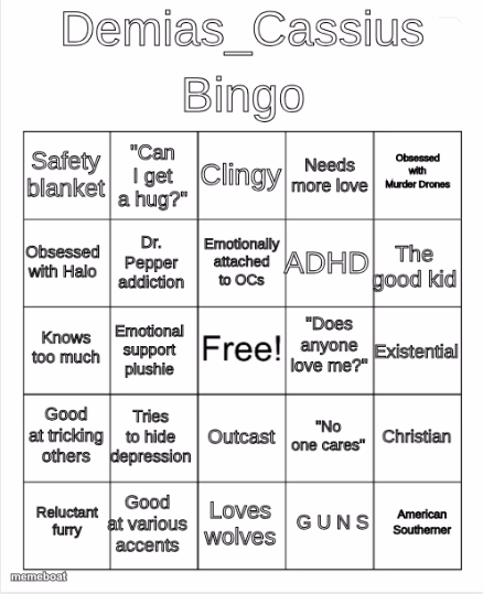 Demias_Cassius bingo - meme generator image preview