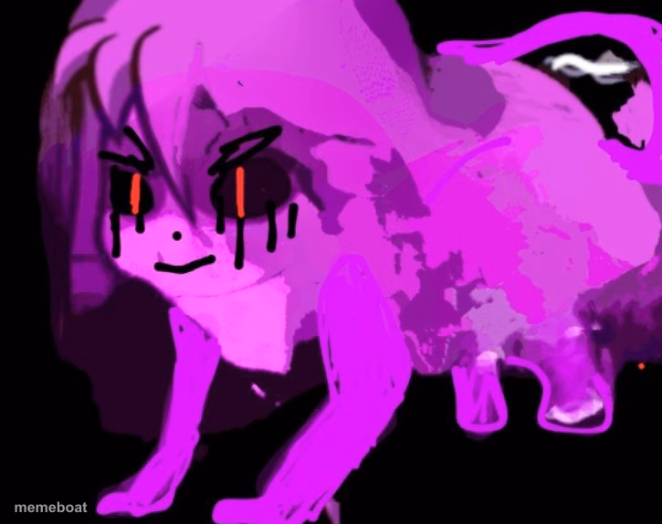 Demonic Cursed Furry Badeline - meme generator image preview