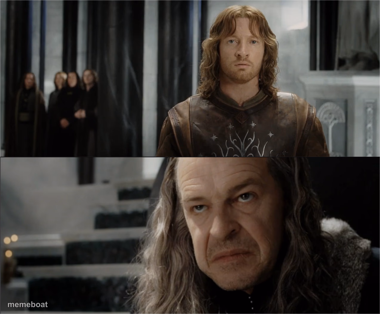 Denethor dissapointed in Faramir - meme generator image preview