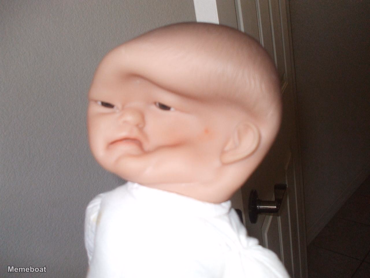 Dented Face Baby Doll - meme generator image preview