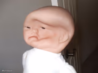 Dented Face Baby Doll
