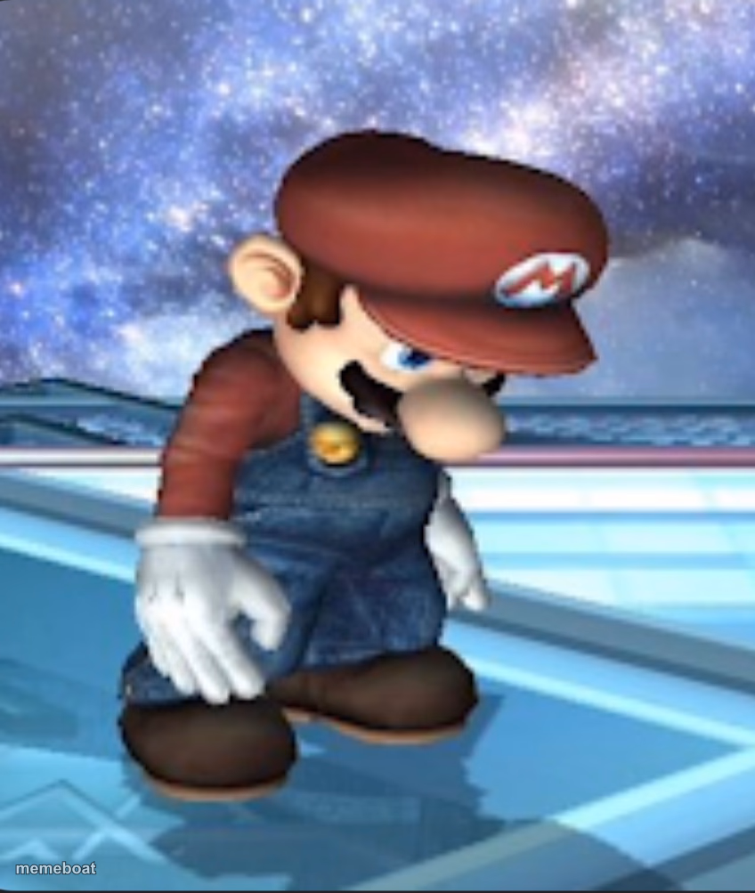 Depressed Mario - meme generator image preview
