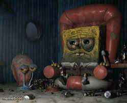 depressed spongebob - meme generator image preview