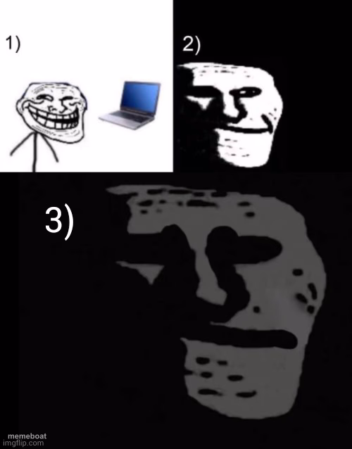 Depressed trollface - meme generator image preview