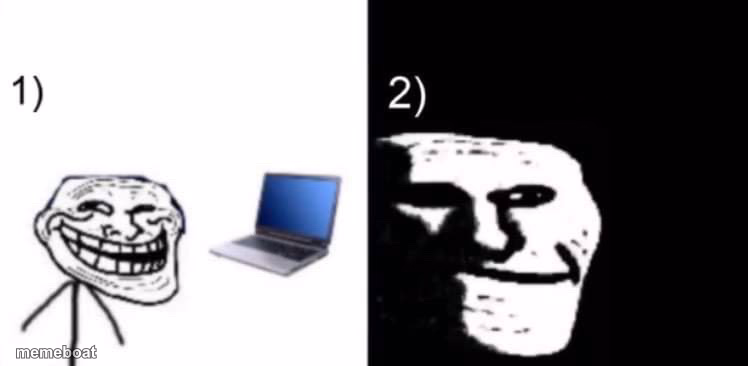 Depressed trollface - meme generator image preview
