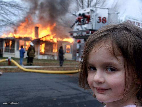 Desaster Girl - meme generator image preview