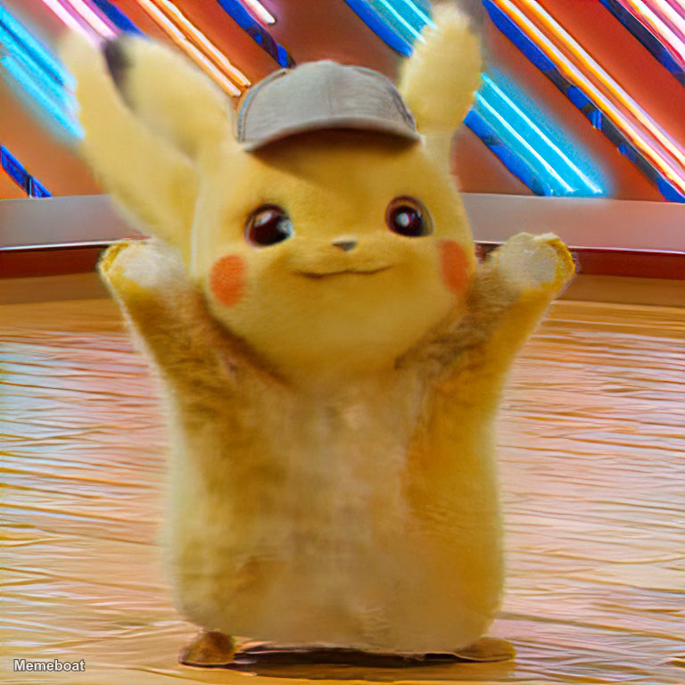 Detective Pikachu Excited - meme generator image preview