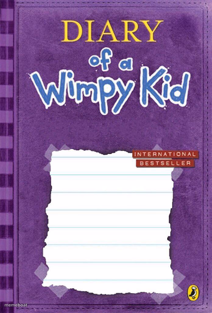 Diary of a Wimpy Kid Cover Template - meme generator image preview