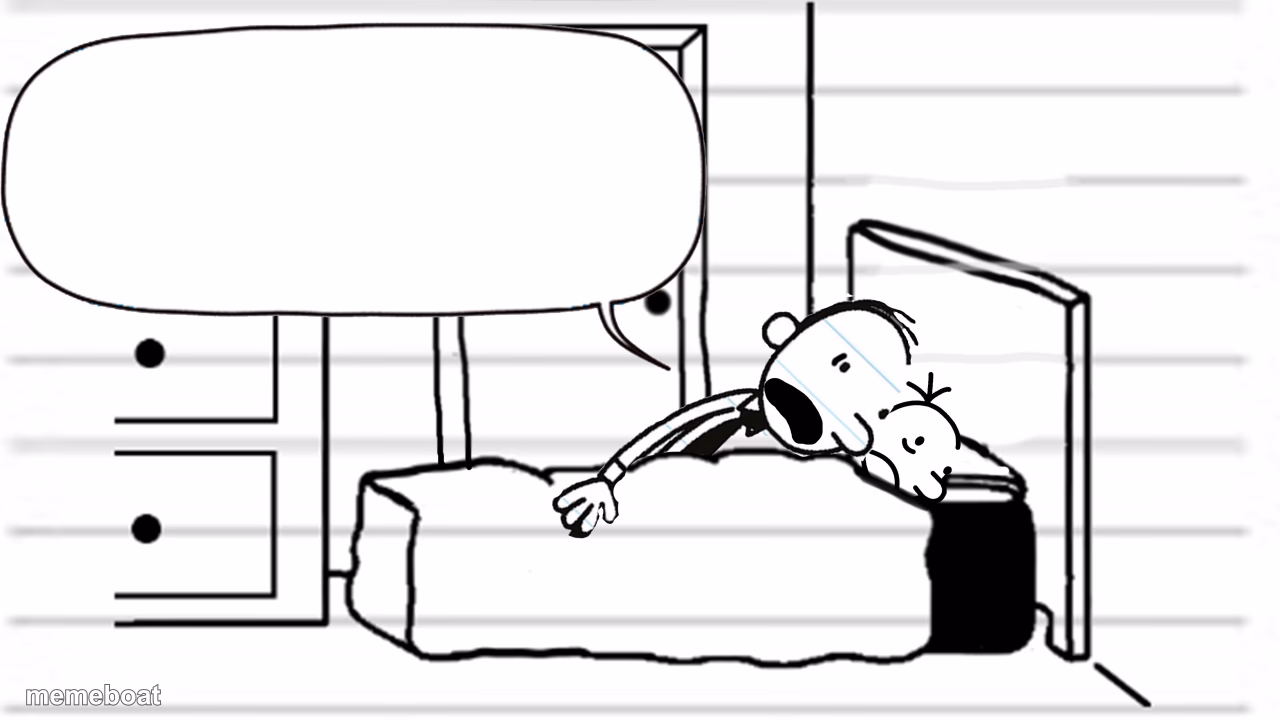 Diary of a wimpy kid template - meme generator image preview