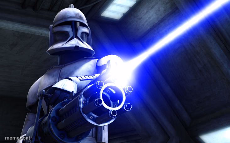Clone Trooper Aiming - meme generator image preview