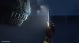 Dinosaur looking at phone