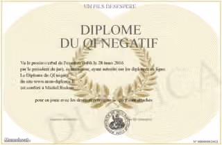 Diplome du QI Negatif