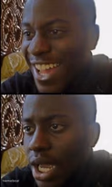 Disappointed black guy