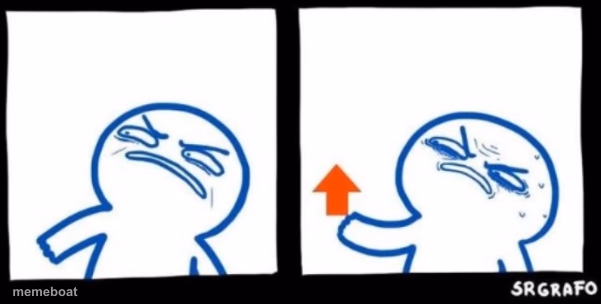Disgusted Upvote (Bottom panels only) - meme generator image preview