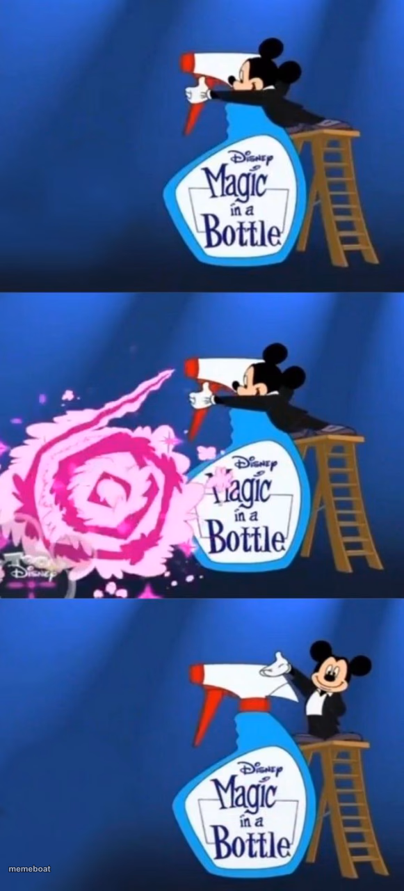 Disney Magic in a Bottle (Template) - meme generator image preview