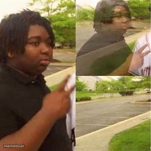 Dissappearing black guy - meme generator image preview