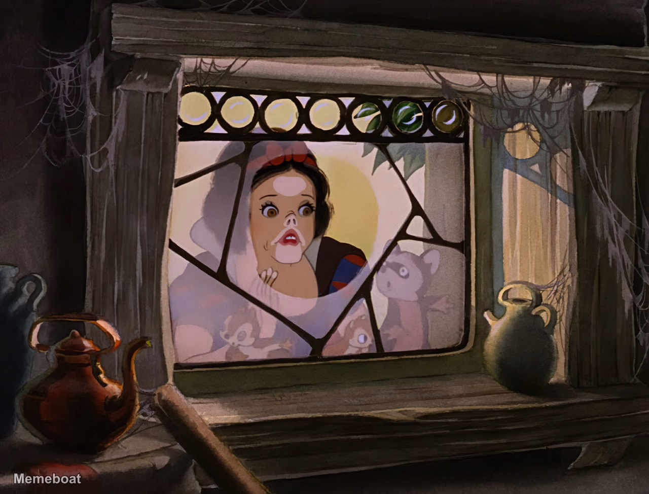 Distorted Snow White - meme generator image preview