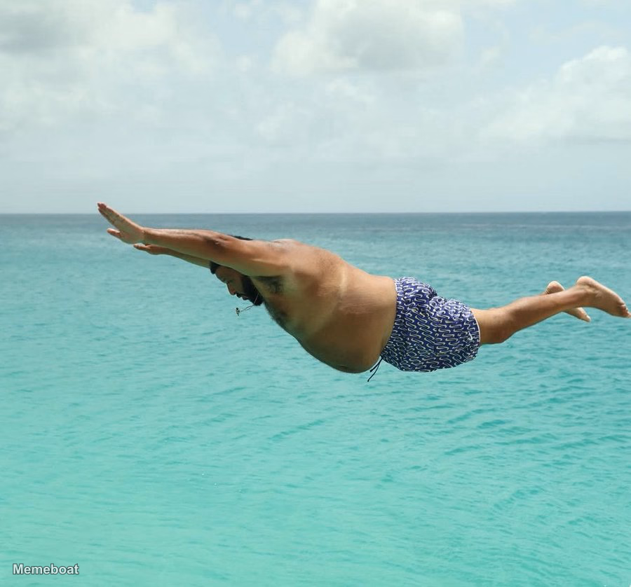 DJ Khaled Horizontal Dive - meme generator image preview