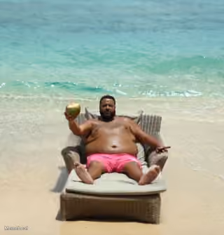 Dj Khaled Relaxing Beach Coconut Cigar