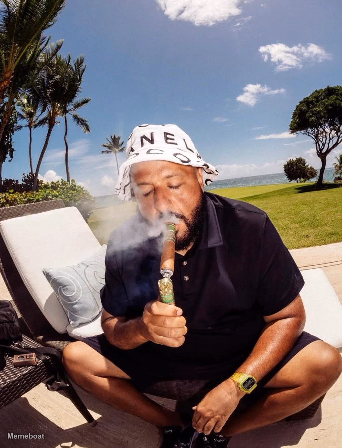 DJ Khaled Smoking a Cigar - meme generator image preview