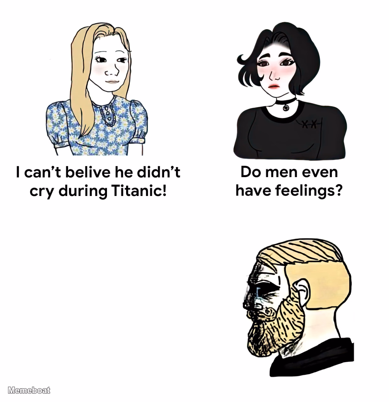 Do Men Even Have Feelings? - meme generator image preview