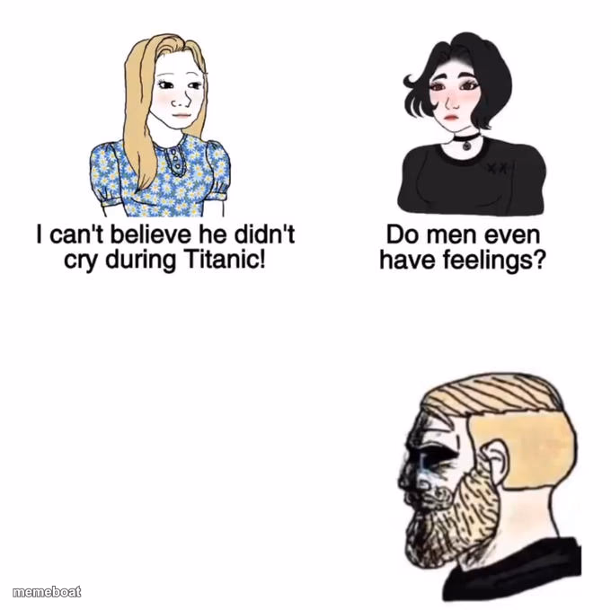 do men have feelings - meme generator image preview