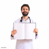 Doctor Holding Book