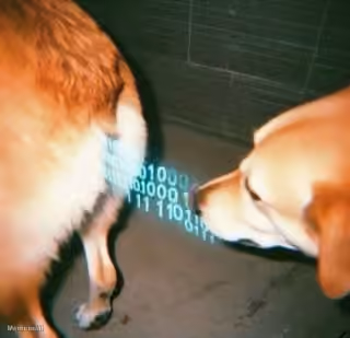 Dog Sniffing Code Butt