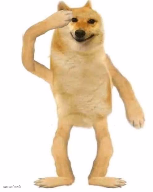 Doge saluting - meme generator image preview