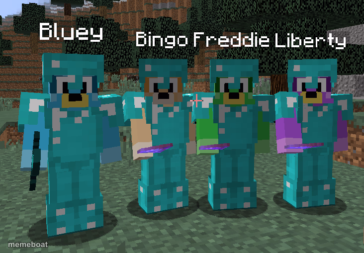 dogoventures dogs in diamond armor - meme generator image preview