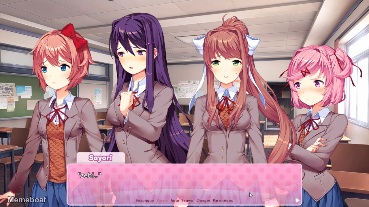 Doki Doki Literature Club Reaction - meme generator image preview