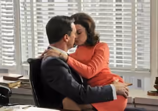 Don Draper and Megan office romance - 'Mad Men'