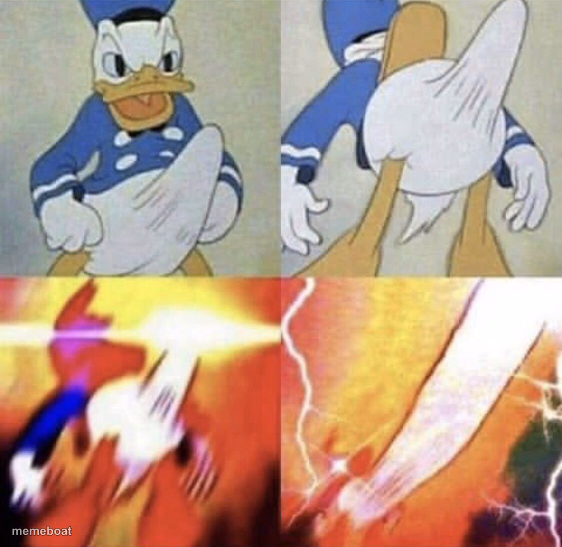Donald Duck erection - meme generator image preview