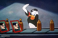 Donald duck salutes to hitler - meme generator image preview