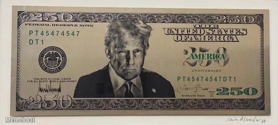 Donald Trump 250 Bill - meme generator image preview