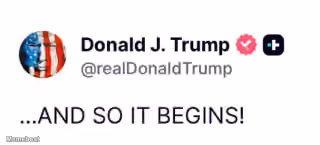 Donald Trump "...and so It Begins!"