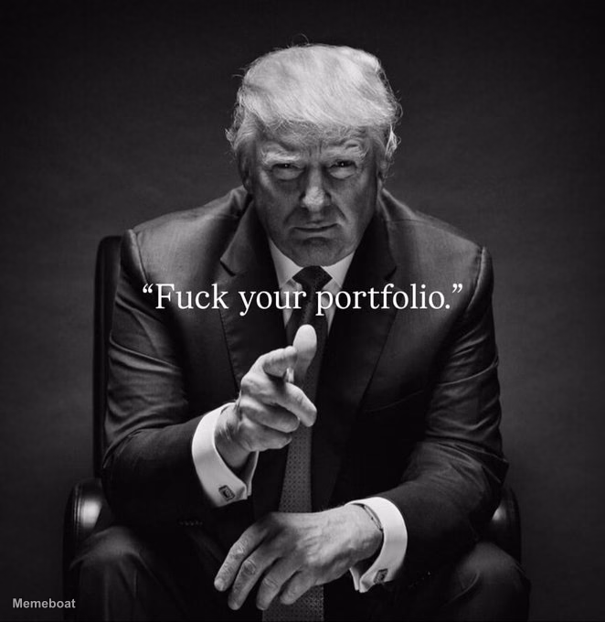 Donald Trump F Your Portfolio - meme generator image preview