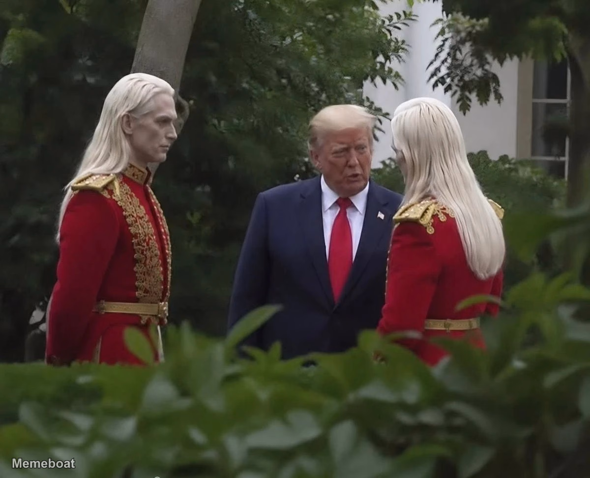 Donald Trump Mysterious Meeting (Another Angle) - meme generator image preview