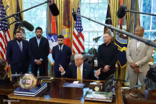Donald Trump with UFC Fighters