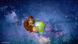 Donkey Kong holding the World