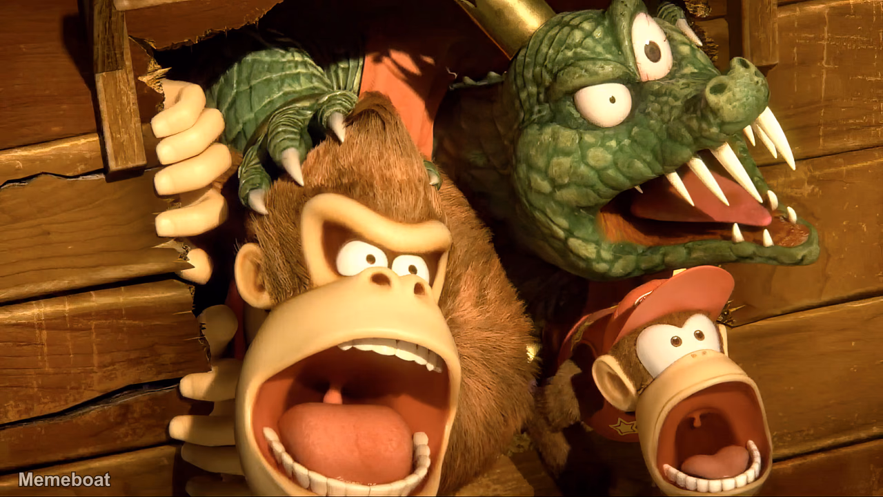 Donkey Kong Shocked - meme generator image preview