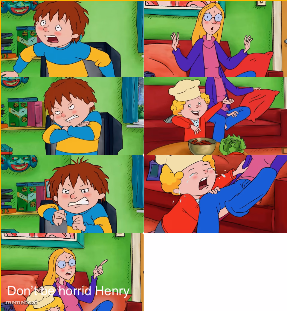 Don’t be horrid Henry - meme generator image preview