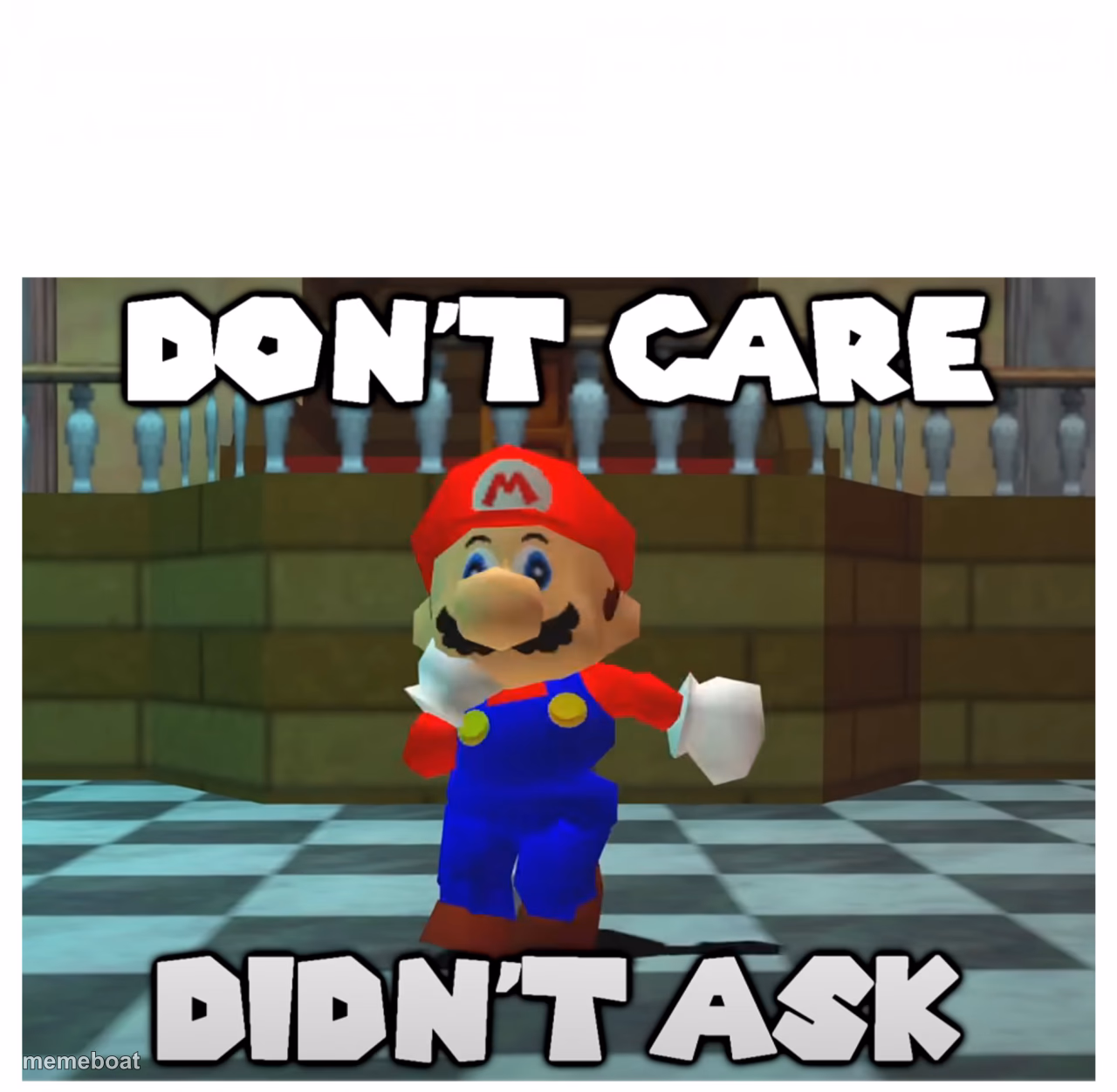 don't care + didn't ask - meme generator image preview