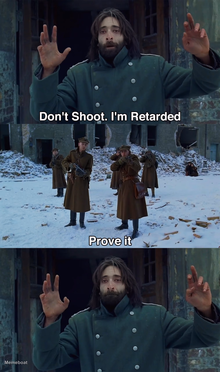 dont shoot im retarded - meme generator image preview