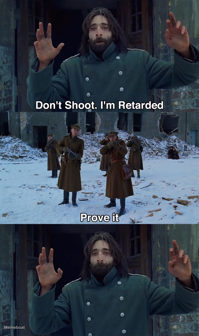 Don't Shoot. I'm Retarded - meme generator image preview