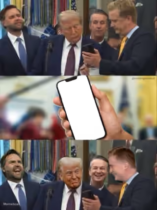 Doocy Showing Mobile to Trump and Them Laughing