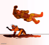 doom guy elbow dropping a demon